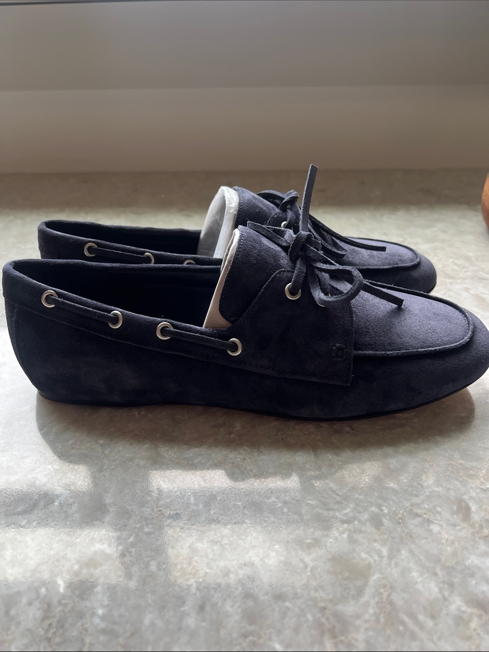 Vince Marin Suede Boat Shoes loafer 9 / 40 New